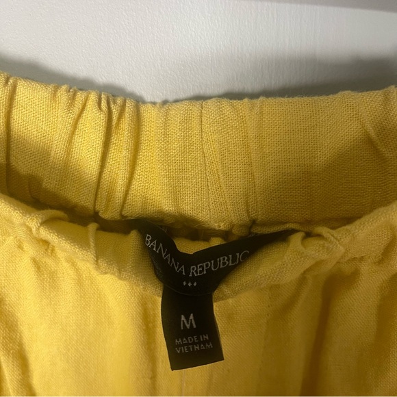 Banana Republic NWT Linen Blend Shorts M Pull On High Waist Coastal Minimalist - Picture 4 of 10